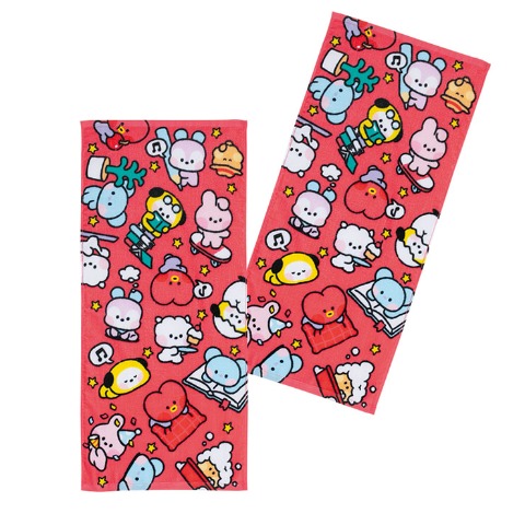 2枚組フェイスタオル（BT21）