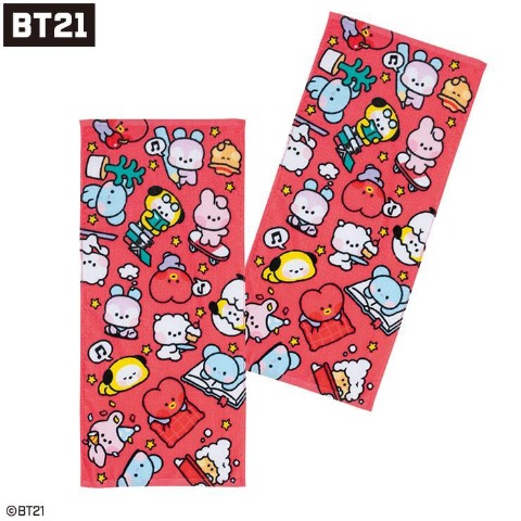 2枚組フェイスタオル（BT21）
