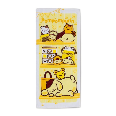 2枚組フェイスタオル（ポムポムプリン）