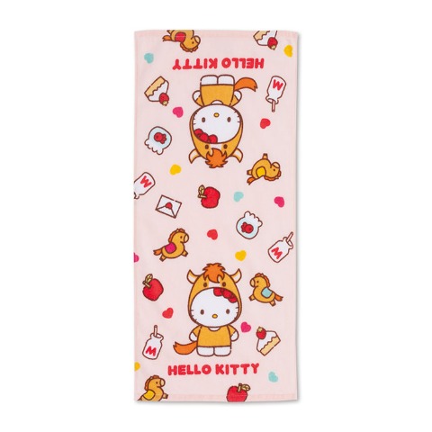 2枚組フェイスタオル（ハローキティ）