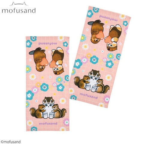 2枚組フェイスタオル（mofusand）