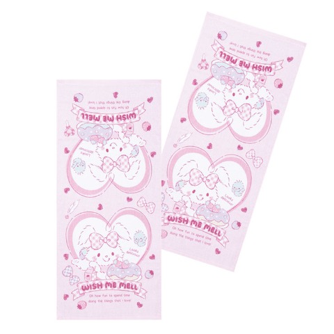 2枚組フェイスタオル（ウィッシュミーメル）