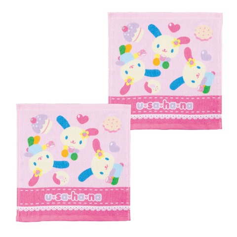 2枚組ハンドタオル（ウサハナ）