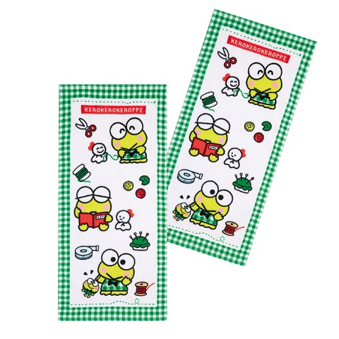 2枚組フェイスタオル（けろけろけろっぴ）