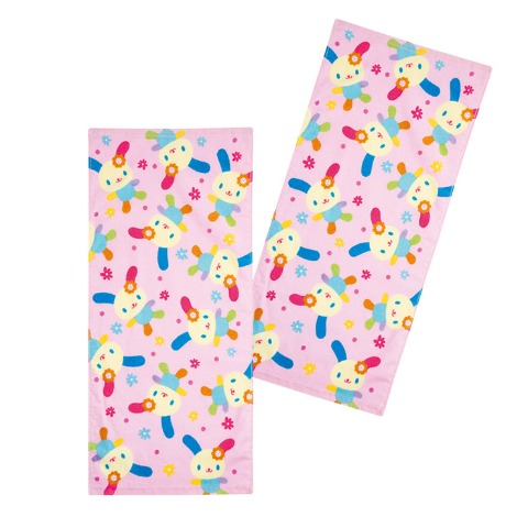 2枚組フェイスタオル（ウサハナ）