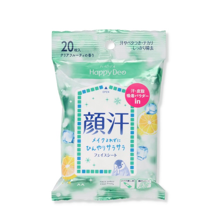 ハッピーデオ フェイスシート クリアフルーティ 20枚入 | アベイル