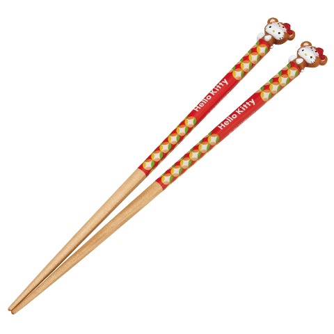 マスコット付塗箸（ハローキティ　申）