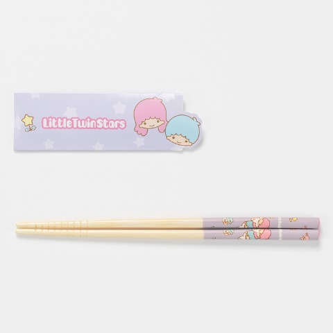 箸袋付竹箸（リトルツインスターズ）