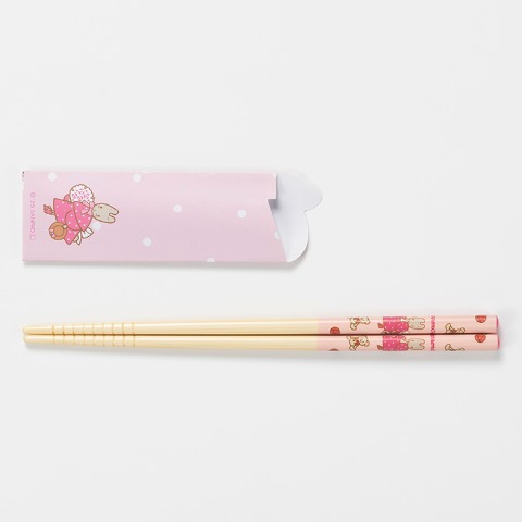 箸袋付竹箸（マロンクリーム）