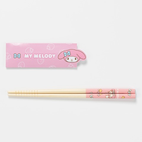 箸袋付竹箸（マイメロディ）