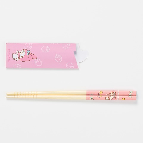 箸袋付竹箸（マイメロディ）