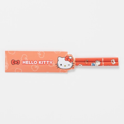 箸袋付竹箸（ハローキティ）