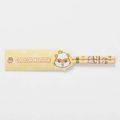 箸袋付竹箸（コロコロクリリン）