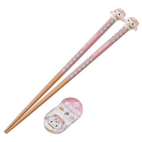 マスコット付箸・箸置きオールセット（Sanrio characters）