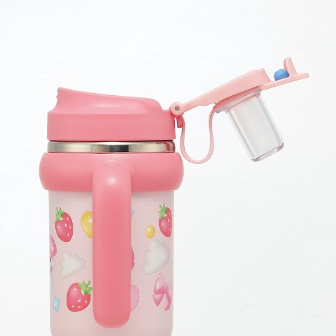 ハンドル付2WAYストローステンレスタンブラー（マイメロディ）