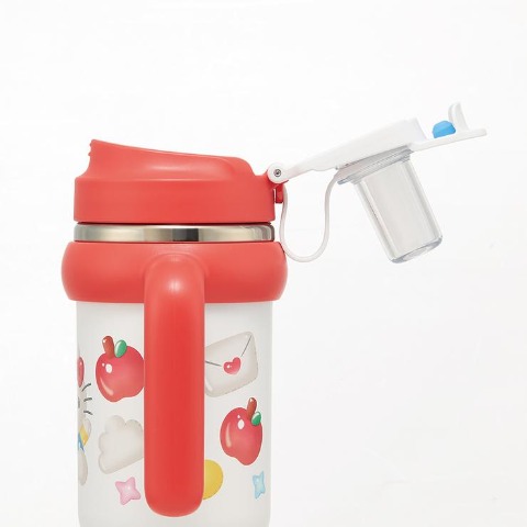 ハンドル付2WAYストローステンレスタンブラー（ハローキティ）