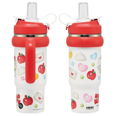 ハンドル付2WAYストローステンレスタンブラー（ハローキティ）