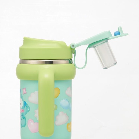 ハンドル付2WAYストローステンレスタンブラー（ハンギョドン）