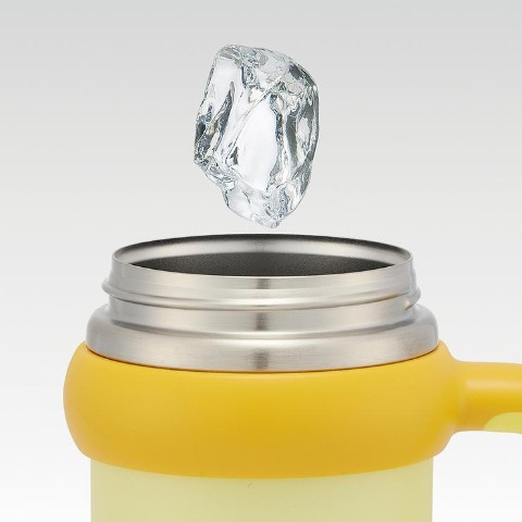 ハンドル付2WAYストローステンレスタンブラー（ポムポムプリン）