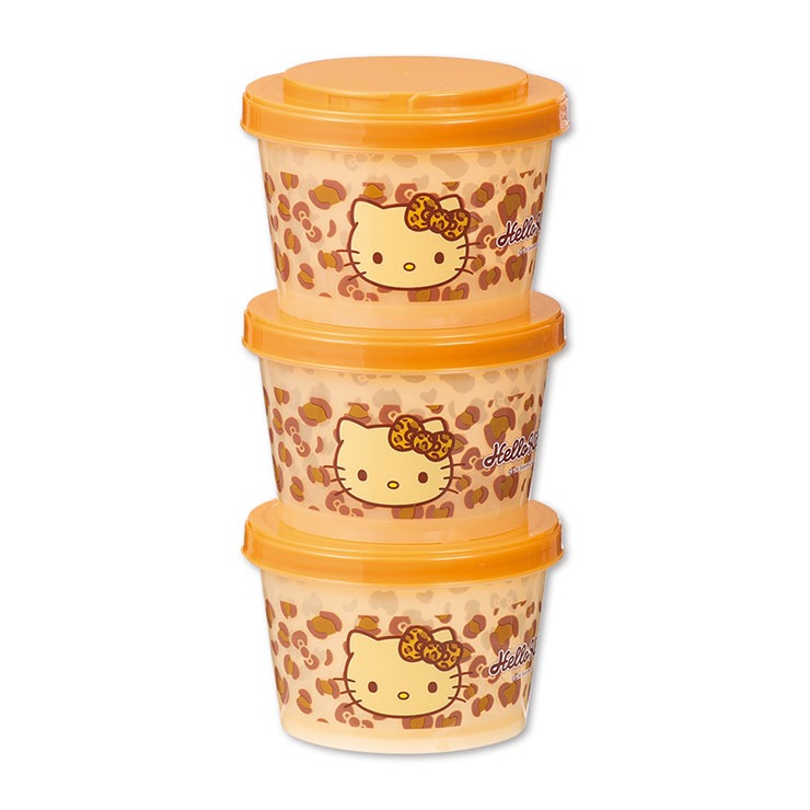 ハローキティ 食品保存容器 アベイル ジョイント式薄肉保存容器3個セット（ハローキティ） | アベイル