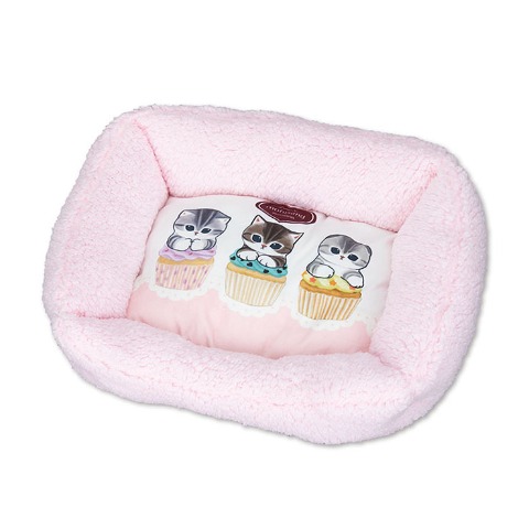 スクエア型ペット用ベッド（スイーツにゃん）