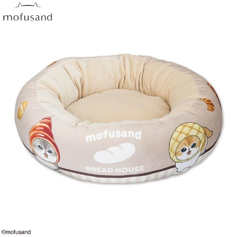 ラウンド型ペット用ベッド（パンにゃん）