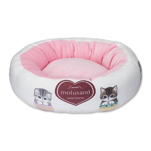 ラウンド型ペット用ベッド（スイーツにゃん）