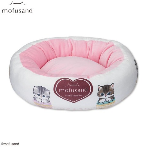 ラウンド型ペット用ベッド（スイーツにゃん）