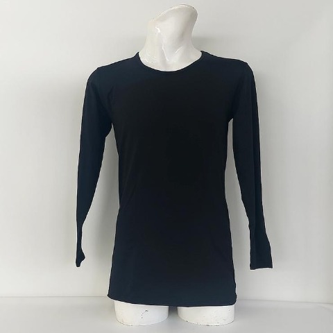 メンズ　長袖クルーネックインナーTシャツ（FIBER HEAT）