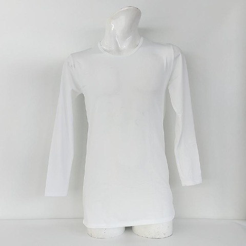 メンズ　長袖クルーネックインナーTシャツ（FIBER HEAT）