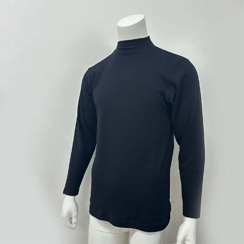 メンズ【M～LL】　長袖タートルネックインナーTシャツ（FIBER HEAT）
