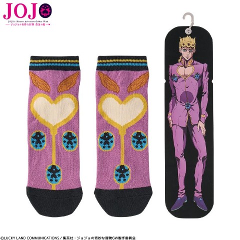 メンズ　ソックス（アニメ『ジョジョの奇妙な冒険　黄金の風』）