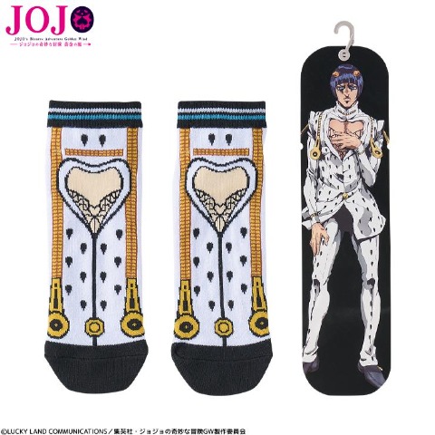 メンズ　ソックス（アニメ『ジョジョの奇妙な冒険　黄金の風』）