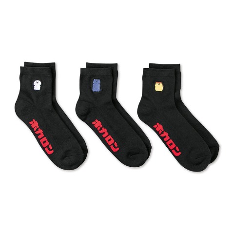 メンズ　ソックス（ホカロン×お文具といっしょ）