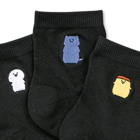 メンズ　ソックス（ホカロン×お文具といっしょ）