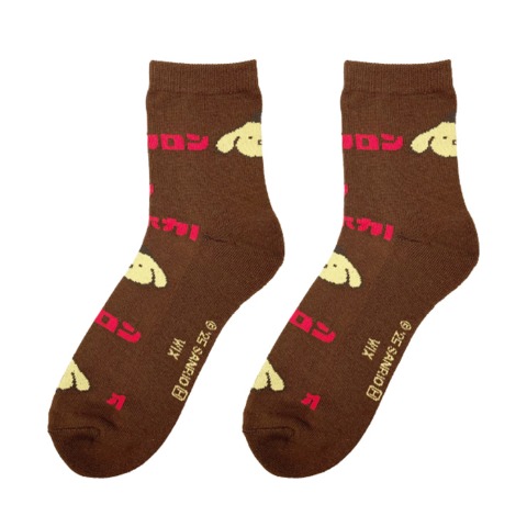 メンズ　ソックス（ホカロン×ポムポムプリン）