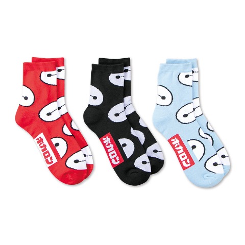 メンズ　ソックス（ホカロン×ベイマックス）