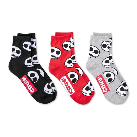 メンズ　ソックス（ホカロン×ジャック・スケリントン）