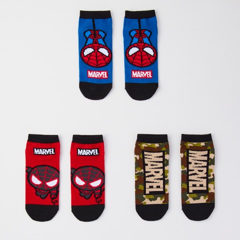 メンズ　3足組ソックス（MARVEL）