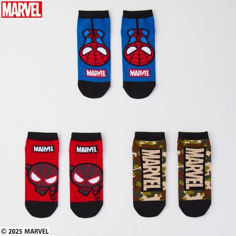 メンズ　3足組ソックス（MARVEL）