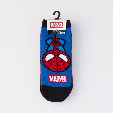 メンズ　3足組ソックス（MARVEL）