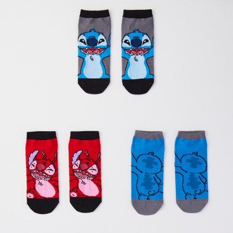 メンズ　3足組ソックス（スティッチ&リロイ）