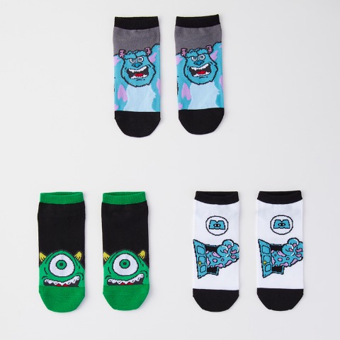 メンズ　3足組ソックス（マイク&サリー）