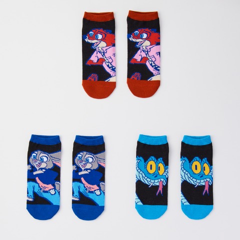 メンズ　3足組ソックス（ニック&ジュディ&ゲイリー）