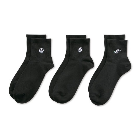 メンズ　3足組ソックス（ジャック・スケリントン&ゼロ&ウギー・ブギー）