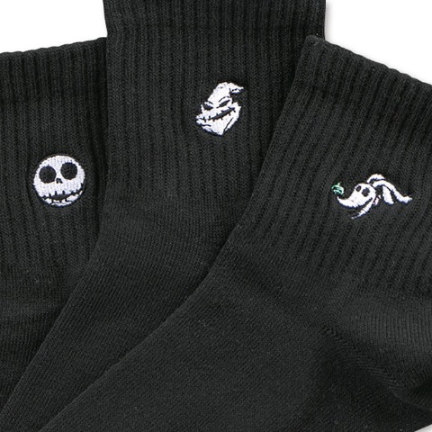 メンズ　3足組ソックス（ジャック・スケリントン&ゼロ&ウギー・ブギー）