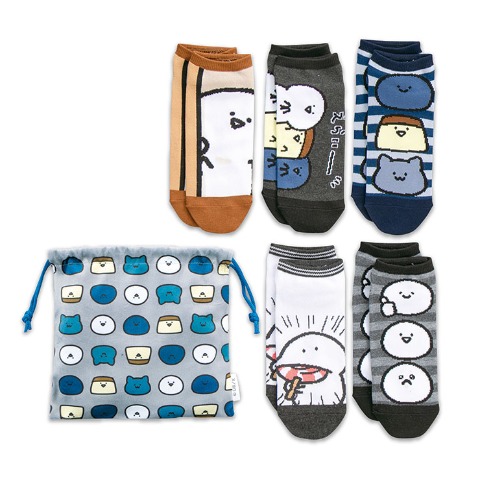 メンズ　お文具といっしょソックスパック6点セット