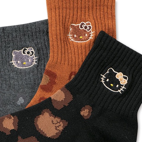 メンズ　3足組ソックス（ハローキティ）