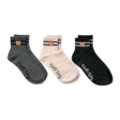 メンズ　3足組ソックス（ハローキティ）