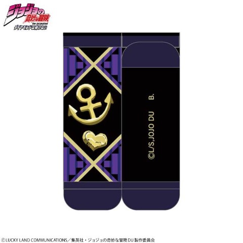 メンズ　ソックス（アニメ『ジョジョの奇妙な冒険 ダイヤモンドは砕けない』）